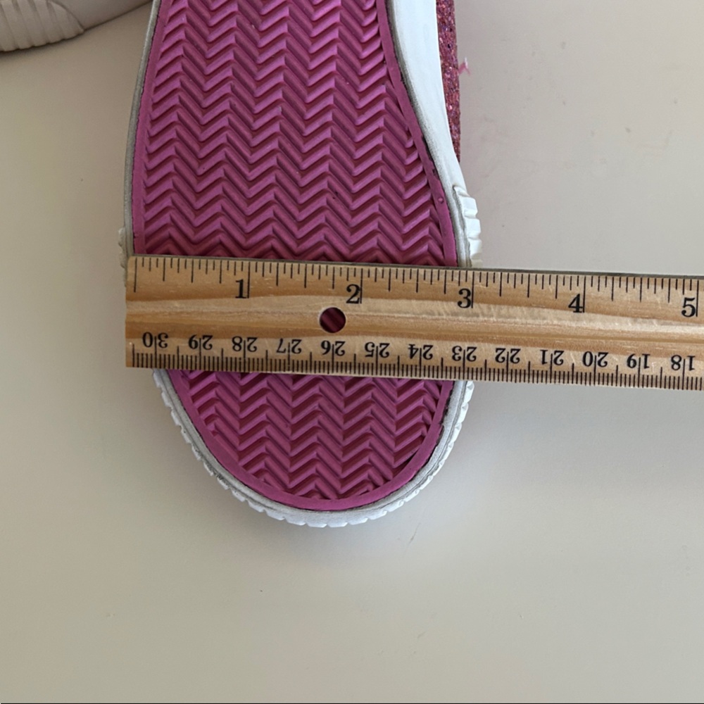 H&M Barbie Sparkling Pink Sneakers Size 13.5 Hook and Loop Closure - Picture 14 of 14